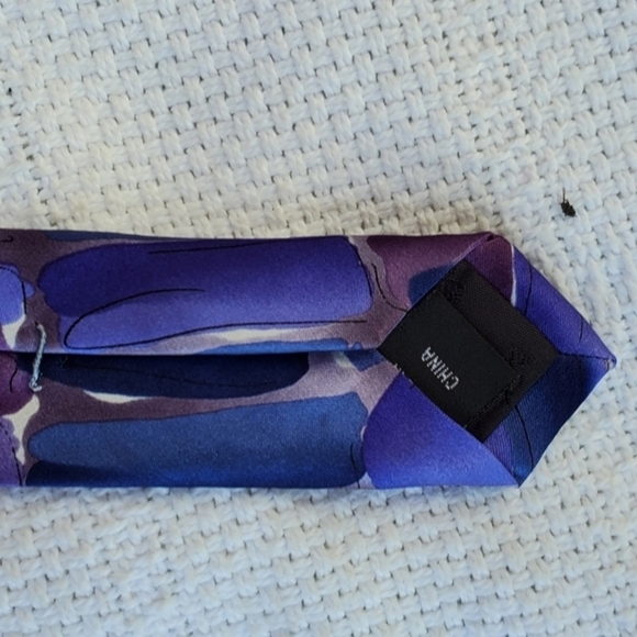 J. Garcia Wired Crossroads purple silk tie - Picture 3 of 7